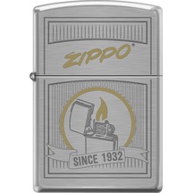 Zippo Zippo Vintage Poster Design Çakmak - 200-123668 Gri