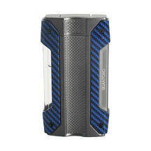 Quantoro Tek Torch Pürmüz Gunmetal Mavi-karbon Metal Puro Çakmağı - Trz1030