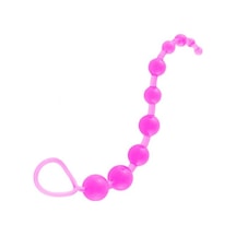 Backpart Boğumlu Anal Zevk Topları - Pembe