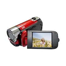 Vkemall Kırmızı 1080p Full Hd Dijital Video Kamerası - 16mp Cmos Sensör, 16x Dijital Zoom, 2.7" Lcd Ekran, Dahili Li-ion Pil Avrupa Standartı