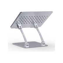 Wiwu S700 Laptop Standı Eğim ve Yükseklik Ayarlı Katlanabilir Alüminyum Alaşım MacBook Stand - ZORE-219105 Gümüş