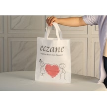 Eczane Bez Çanta Kalpli 50'li 30 x 35 CM