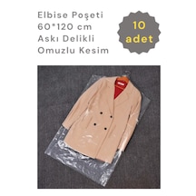 Colorpak Elbise Poşeti Askı Delikli Omuzlu Şeffaf Hurç 10'lu 60 x 120 CM