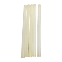 Beyaz Tutkal Çubukları Sıcak Silikon Mum Çubuk 5'li Paket 11mm X 20cm