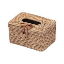 Suntek Yüz Mendil Tutucu Rattan Kutusu Kapağı Ev Yay-tokası