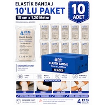 Elastik Bandaj 15cmx 1,20 Metre 10'lu Ds Sağlık