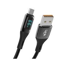 LinkTech K681 Dijital Göstergeli USB - Type-C 66W Data ve Şarj Kablosu 1mt 5A