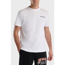 New Balance Erkek T Shirt Mnt1533wt Beyaz Beyaz