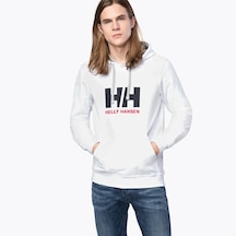 Helly Hansen Hh Logo Hoodie Erkek Beyaz Kapüşonlu Sweatshirt 33977-001