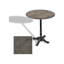 Çipa 1004 Döküm Ayak Yuvarlak Masa Çap 70cm - Werzalit, Wermodin Ve Allzalit Tabla - Halong Çok Renkli