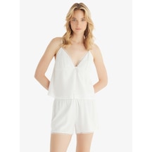 Kadın Pijama Üstü 51831 - Beyaz Beyaz