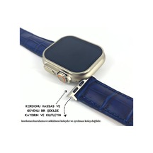 Dxl El Yapımı Hakiki Deri Kutulu Apple Uyumlu  Watch Kordon 38mm 40mm 41mm Watch  Ultra Kayış