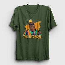 Presmono Unisex King The Notorious Bıg T-shirt Haki