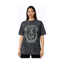 Sevbano Black Sabbath Rock Metal Müzik Grubu Baskılı Unisex Oversize Vint Siyah