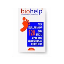 Biohelp 120 Gün Etkili Ayak Koku Giderici Önleyici Toz 15 G x 12