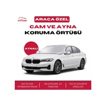 Bmw 5 Serisi Buz Ve Kar Önleyici Aynalı Cam Koruma Örtüsü - 4 Mevsim Güneş Korumalı