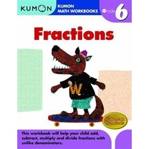 Fractions Grade 6 (Kumon Math Workbooks) 9781933241609