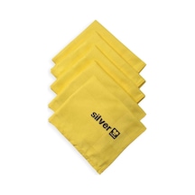 Silver Home Mikrofiber Dekoratif Cam Bezi Sarı 5'li