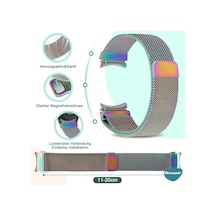 Samsung Galaxy Watch 6 44mm İçin Kordon Milano Loop Çok Renkli Galaxy Watch 6 44mm İle Uyumlu Kordon - Çok Renkli