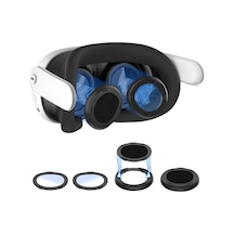 Startrc Oyunları 1 Çift Meta Quest 3 Anti-mavi Işık Çizilmez Lens Koruyucu Kapak Seti