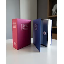 Büyük Boy Kitap Görünümlü Anahtarlı Kilitli Para Kasası 0