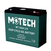 Motech 12V 24AH Deep Cycle  Elektrikli Jel Akü