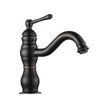 Fkn Royal Kısa Lavabo Bataryası Siyah