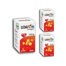 Ledapharma Ledafish Omega 3 1000Mg 60 Softgel Kapsül 3 Kutu