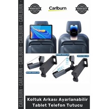 Özel Üretim Arka Başlık 360 Döner Askı Aparat Koltuk Arkası Ayarlanabilir Tablet Telefon Tutucu