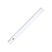 Hatas Plastik Cetvel 30 Cm Mercekli Eko 0143 Şeffaf