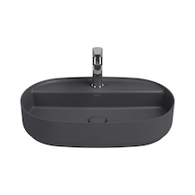 Isvea Infinity Batarya Delikli Tezgah Üzeri Lavabo 60CM Antrasit