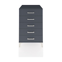 Kronos Komodin 5 Çekmeceli 60x59x96 Antrasit-antrasit Antrasit