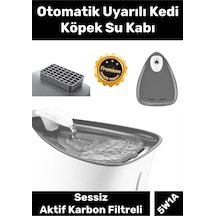 Özel Üretim Aktif Karbon Filtreli Sessiz Otomatik Uyarılı Kedi Köpek Su Kabı