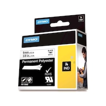 Dymo Rhinopro Sabitpolyster Şerit 9 Mmx5.5 M Beyaz/siyah 18482 Diğer