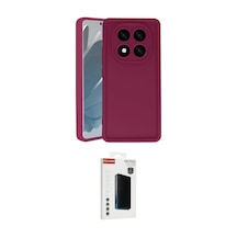 Cep Xiaomi Uyumlu Redmi Note 14 Pro 4g Kılıf Yankı Yansıma Özel Seri İkili Koruma Seti Najmaddin Koyu Yeşil