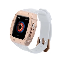 Watch 7 45mm Uyumlu Krd-65 Nvth Kordon-beyaz-rose Gold