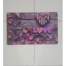 Dijital Baskılı Kapı Önü Paspas Love