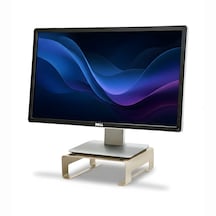 Prexua Riser Masaüstü Monitör Standı - Monitör Yükseltici - Small - Gold - Rsr8023