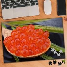 Tabakta Turuncu Havyar 240 Parça Puzzle Yapboz Tablo-100509272