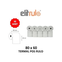 Elitrulo Termal Pos Rulo 80mm X 60mt - 10 Adet Diğer