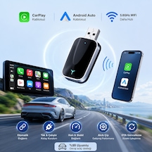 Triline Kablosuz Carplay Android Auto Mini 2in1 Usb Wireless Carplay Dönüştürücü Type-c Otg Destekli Diğer
