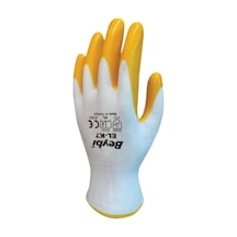 Beybi Elk-7 Pn7 Nitril Kaplamalı İş Eldiveni Dayanıklı Esnek Kaymaz Kavrama Polyester Astar