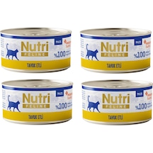 Nutri Feline Tavuk Etli Pate Tahılsız Yetişkin Kedi Konservesi 70 G X 4 Adet
