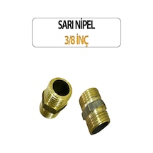 Pirinç Sarı Nipel 3/8 İnç