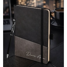 Bk Gift Kişiye Özel Siyah Termo Deri Defter Ve Touchpen Kalem Seti -17, Kurumsal Ve Özel Hediye, Yeni İş Hediyesi Kobitmeyencom35980 Bk Gift