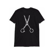 Herşey Nota Makas Kuaför Terzi Unisex Tshirt 001