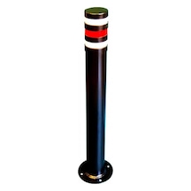 Demir Park Dubaları Sabit Baba Metal Delinatör Park Bariyeri 75 Cm Kırmızı