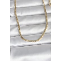 Cm 14k Gold Renk Yassı Model 60 Cm Kadın Kolye - Tj-bko10994 Çok renkli 35123603