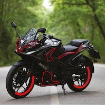 Bajaj Rs200 Stroke Tek Renk Kırmızı Motosiklet Sticker Etiket Tak
