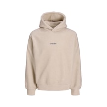 Jack & Jones Soho Teddy Erkek Krem Polar Sweatshirt 12298477-mbm